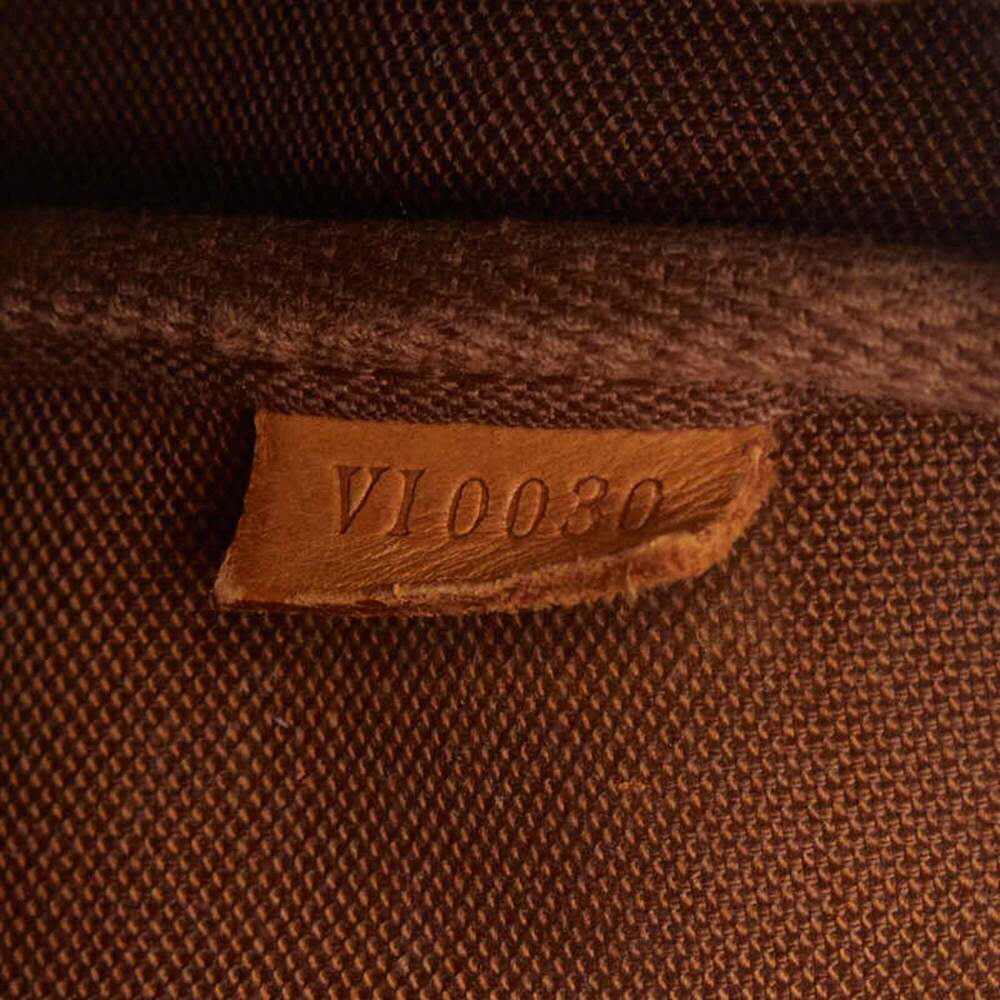 LOUIS VUITTON Brown Monogram Leather Pochette Pouch - Picture 9 of 9